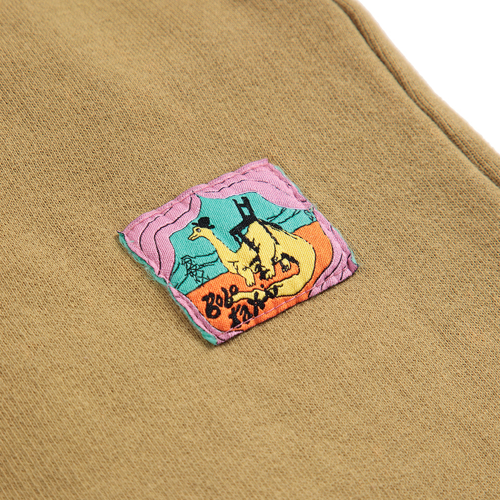 Bobo Choses Child Cocoon Sweatpants Taxi Saurus Tag Khaki Beige