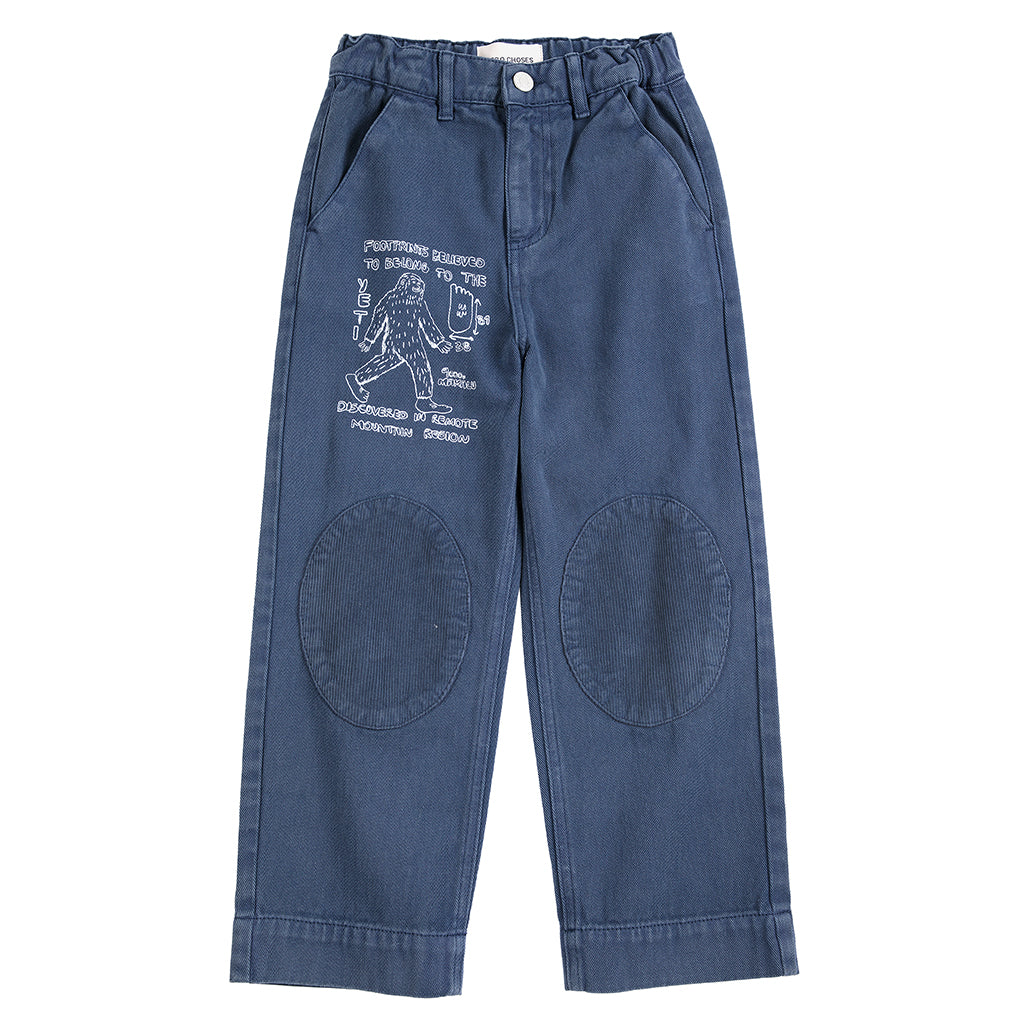 Bobo Choses Child Pants Mr. Footish Knee Pads Midnight Blue