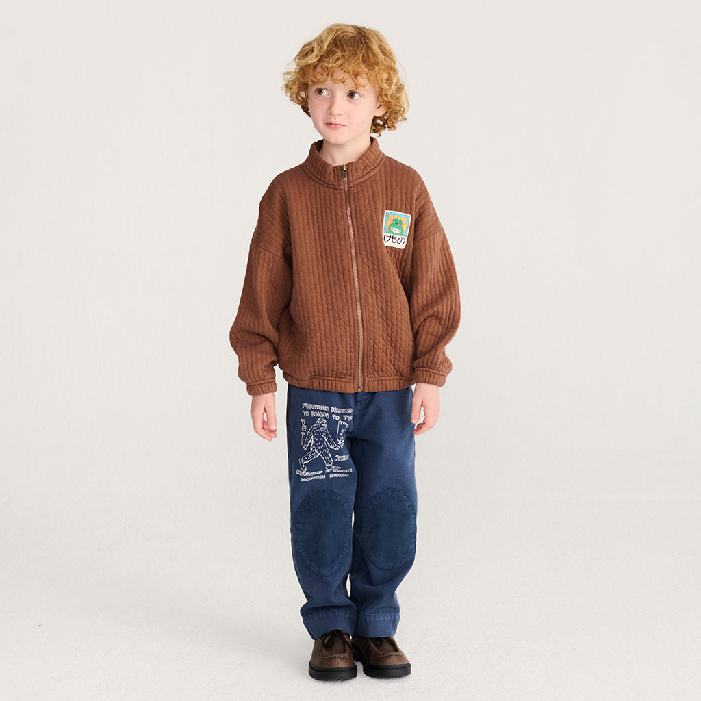 Bobo Choses Child Pants Mr. Footish Knee Pads Midnight Blue