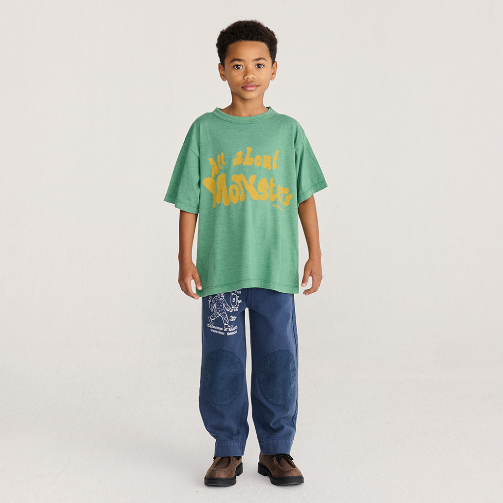 Bobo Choses Child Pants Mr. Footish Knee Pads Midnight Blue