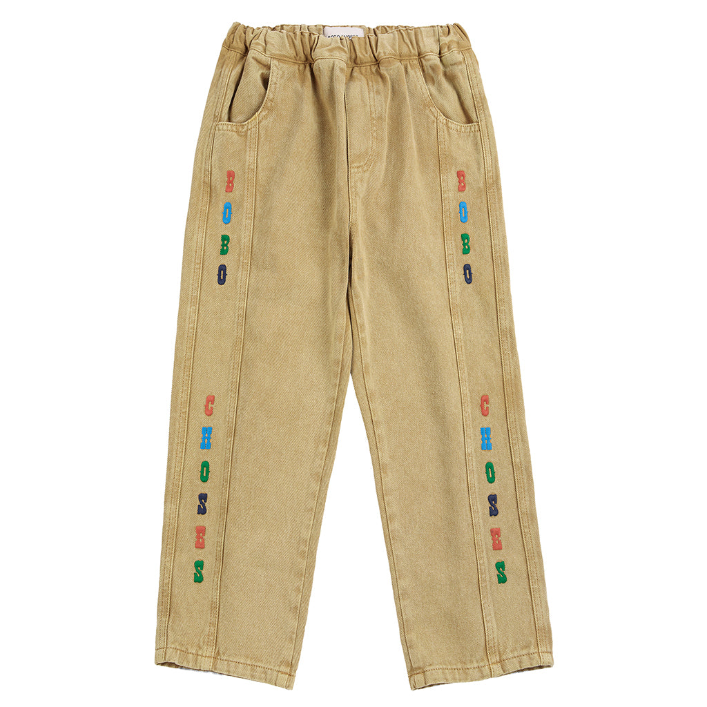 Bobo Choses Child Twill Pants Khaki Beige