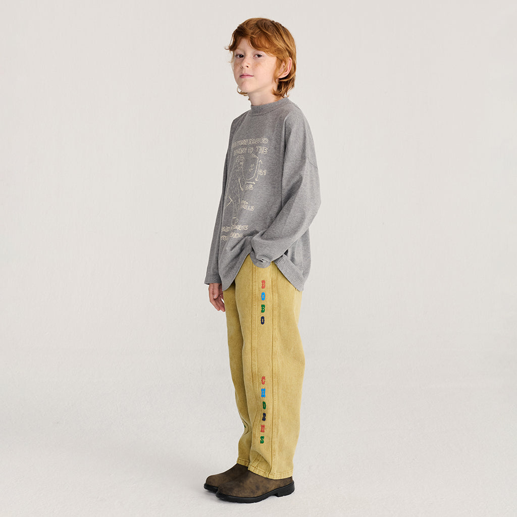 Bobo Choses Child Twill Pants Khaki Beige