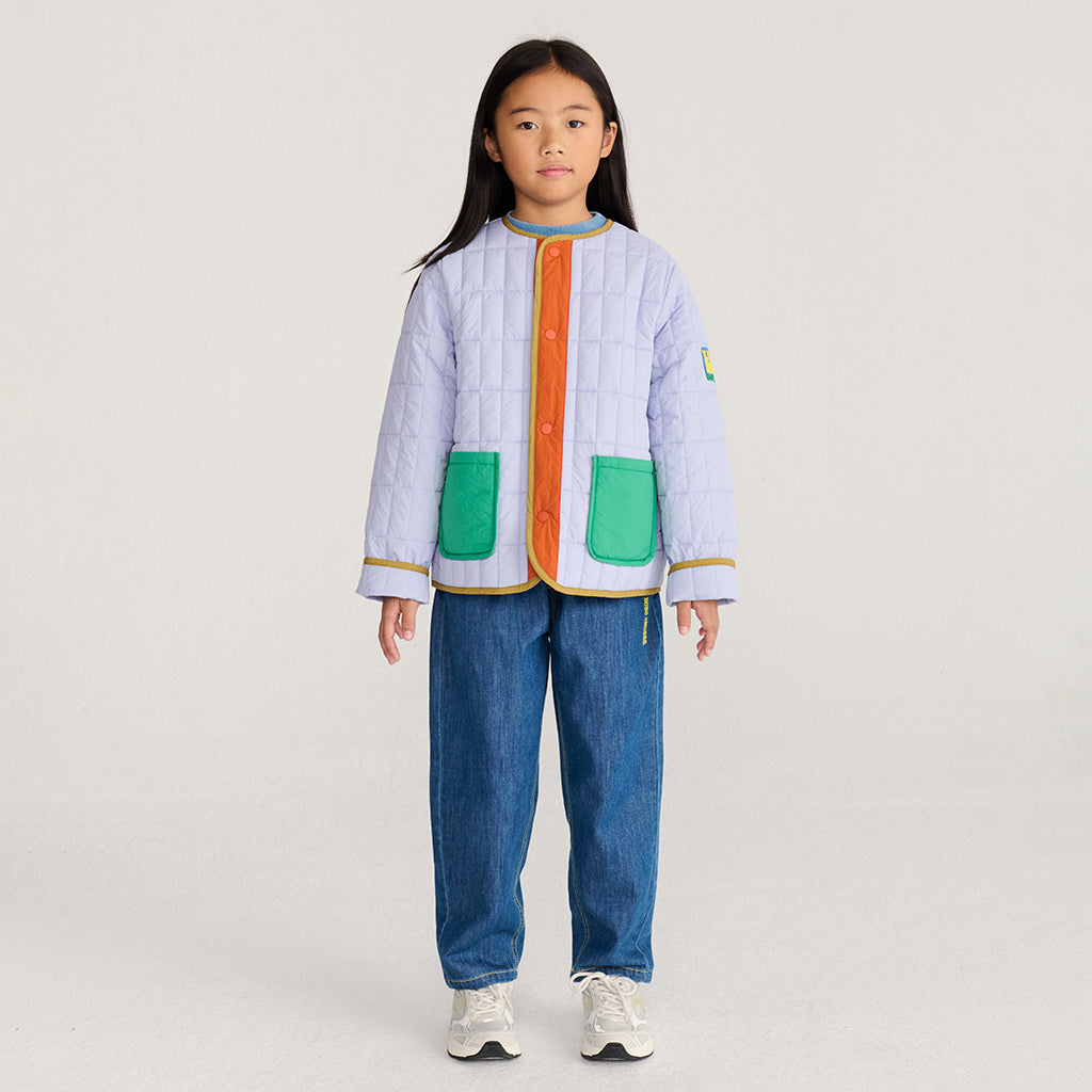 Bobo Choses Child Padded Jacket With Booo Bo Choses Tag Lavender Purple