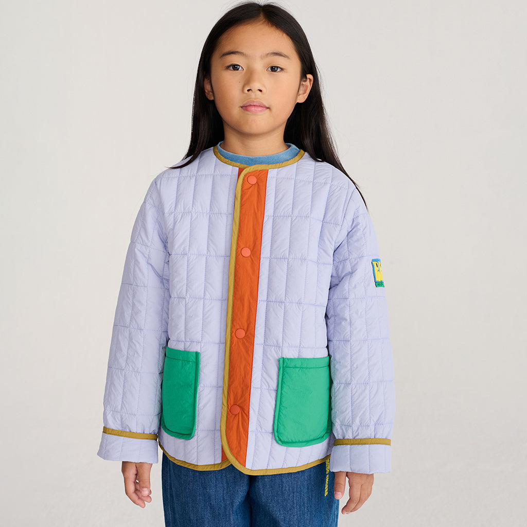 Bobo Choses Child Padded Jacket With Booo Bo Choses Tag Lavender Purple