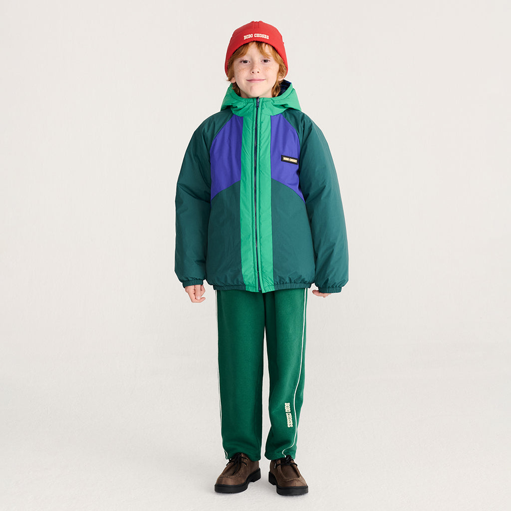 Bobo Choses Child Reversible Jacket All Over Almost Moiré Print Navy Blue