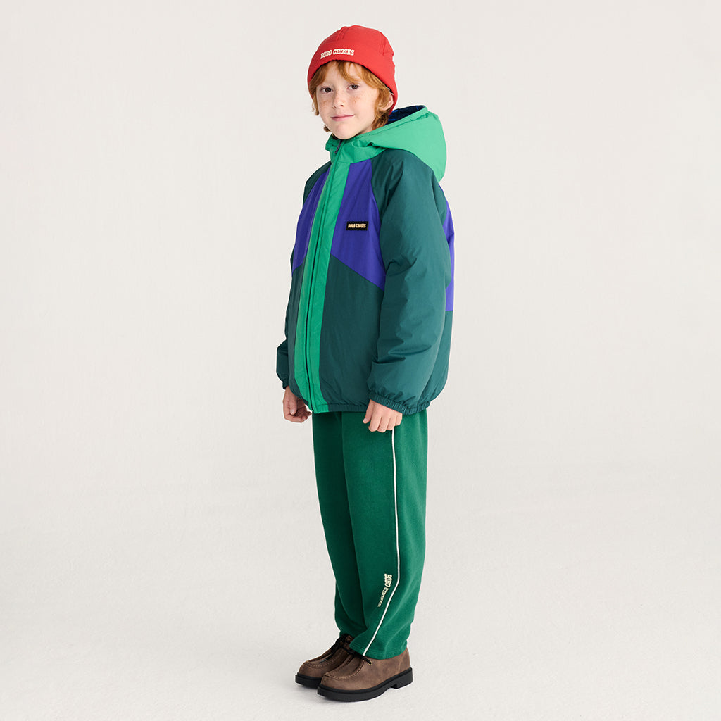 Bobo Choses Child Reversible Jacket All Over Almost Moiré Print Navy Blue