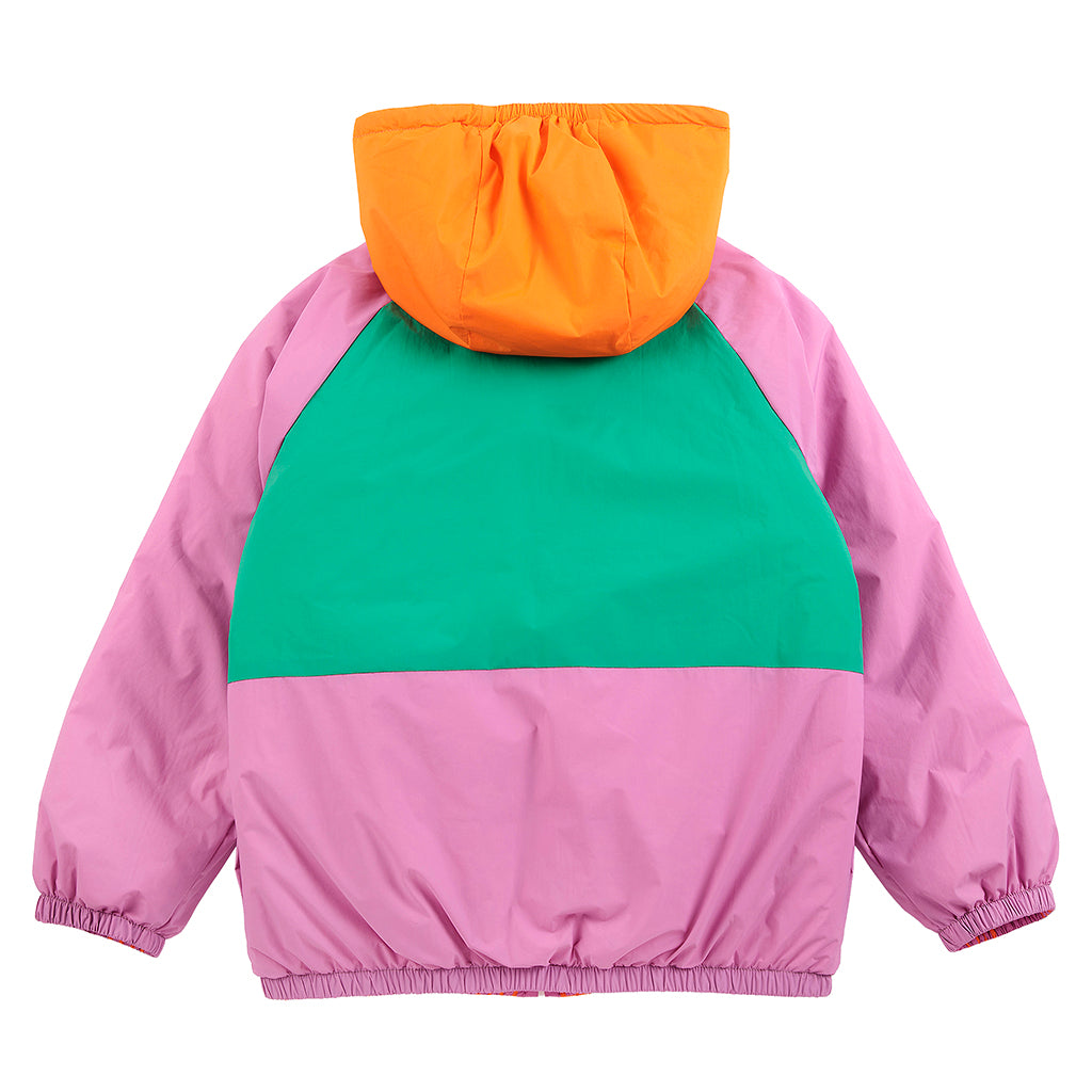 Bobo Choses Child Reversible Jacket All Over Almost Moiré Print Fuchsia Pink