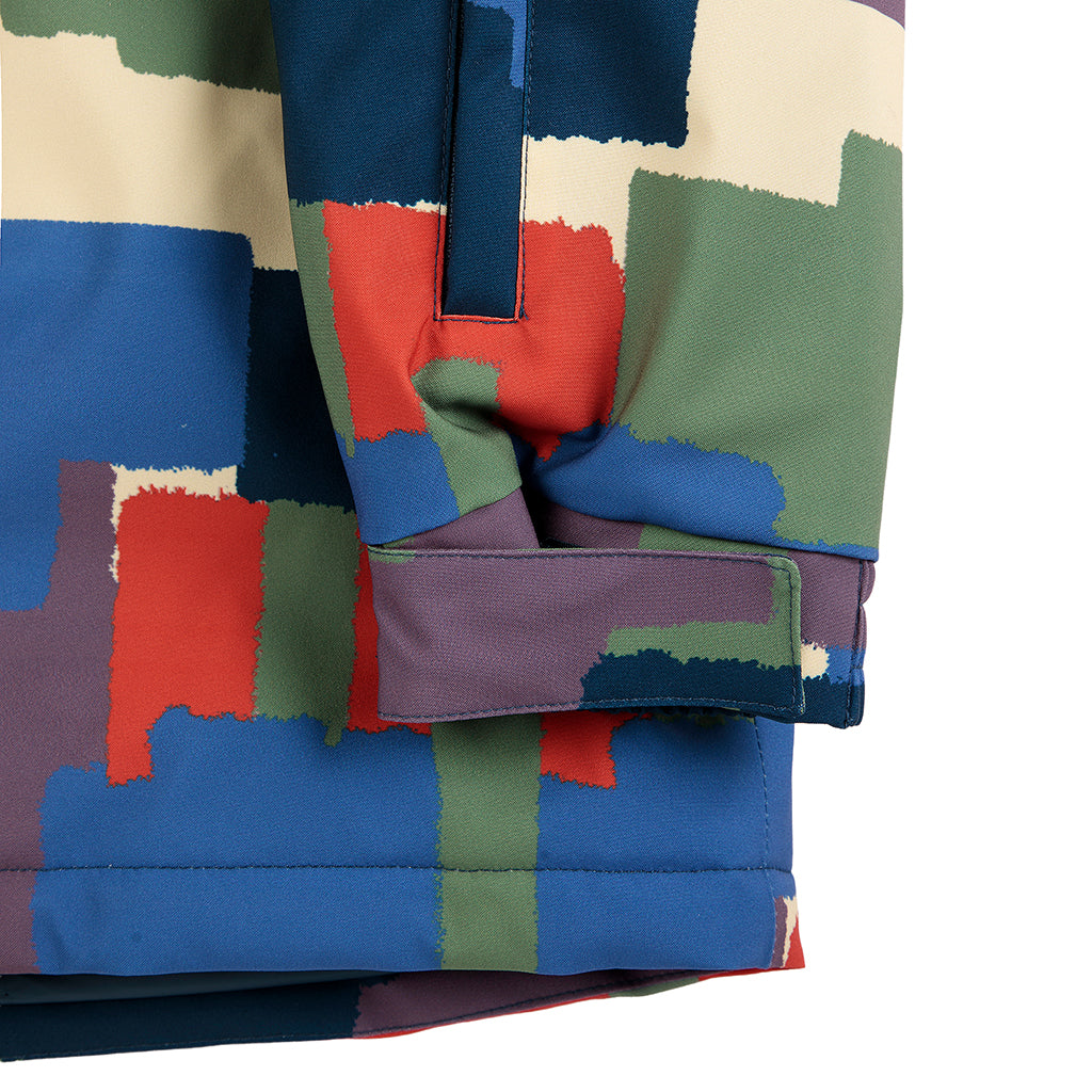 Bobo Choses Child Ski Jacket All Over Paint Forest Print Multicolour