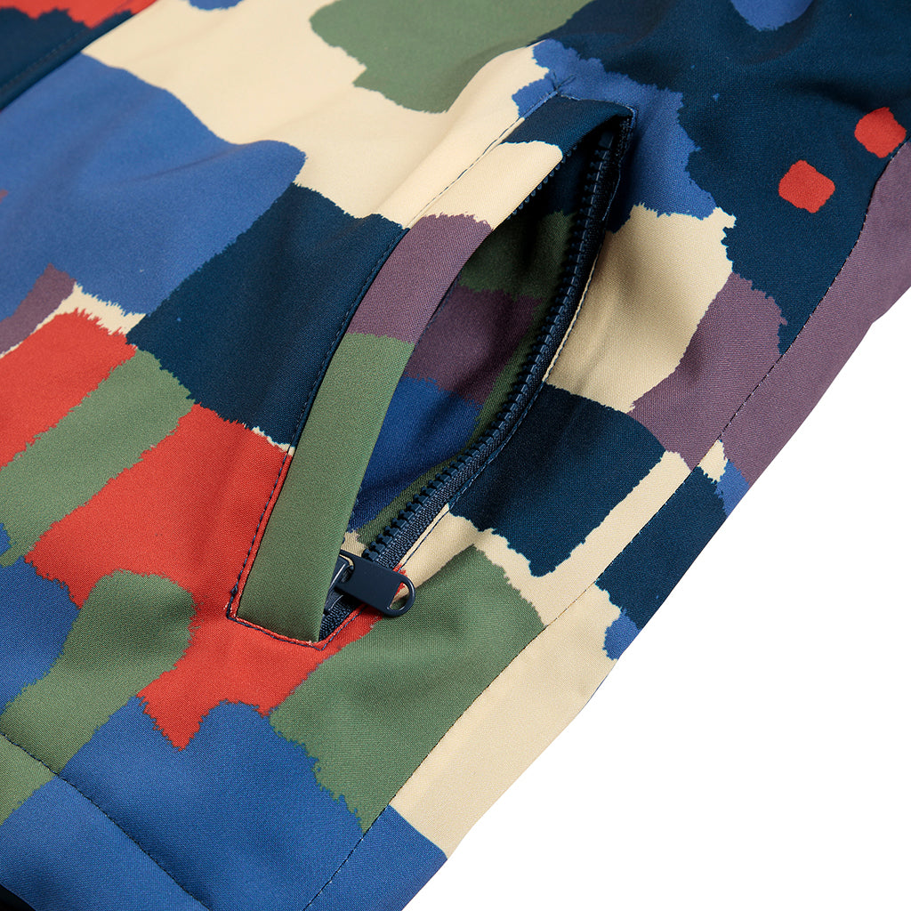 Bobo Choses Child Ski Jacket All Over Paint Forest Print Multicolour