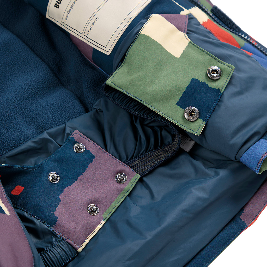 Bobo Choses Child Ski Jacket All Over Paint Forest Print Multicolour