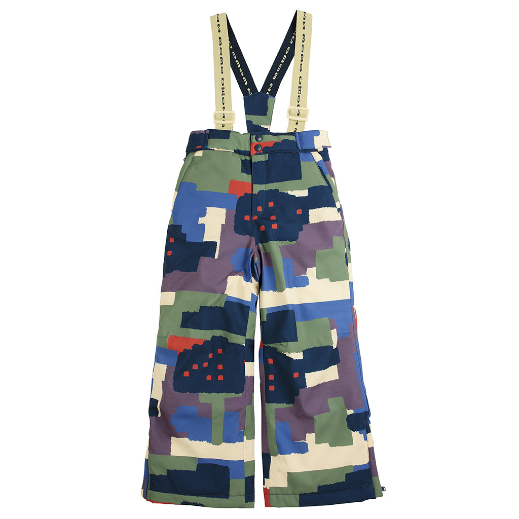 Bobo Choses Child Ski Pants All Over Paint Forest Print Multicolour