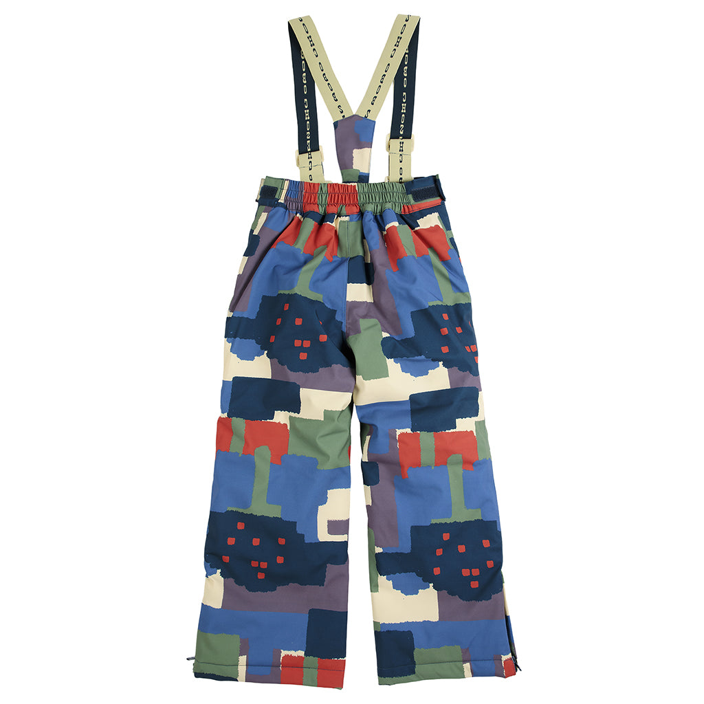 Bobo Choses Child Ski Pants All Over Paint Forest Print Multicolour