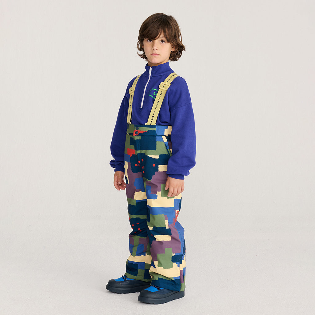 Bobo Choses Child Ski Pants All Over Paint Forest Print Multicolour