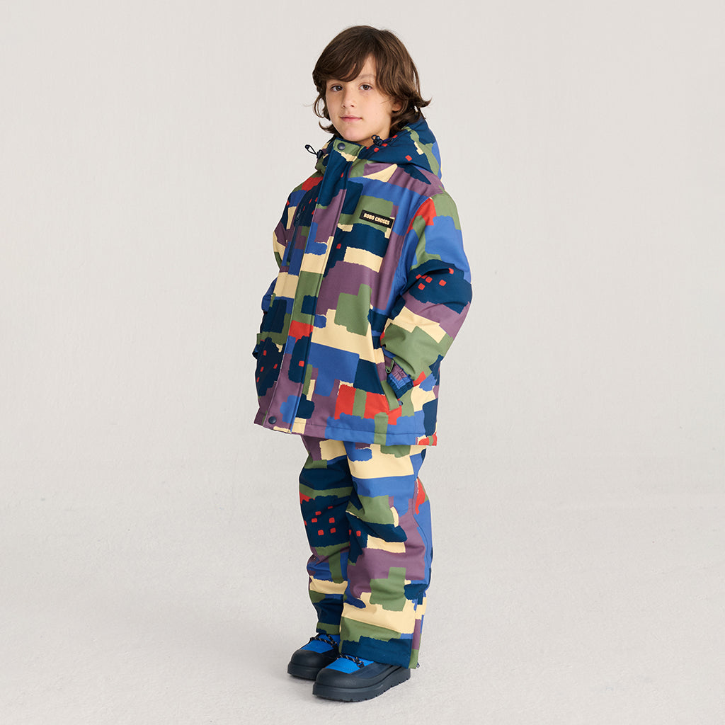Bobo Choses Child Ski Pants All Over Paint Forest Print Multicolour