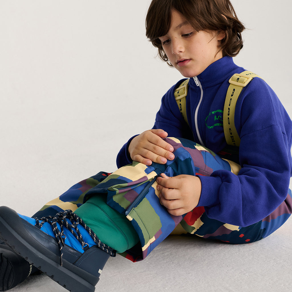Bobo Choses Child Ski Pants All Over Paint Forest Print Multicolour