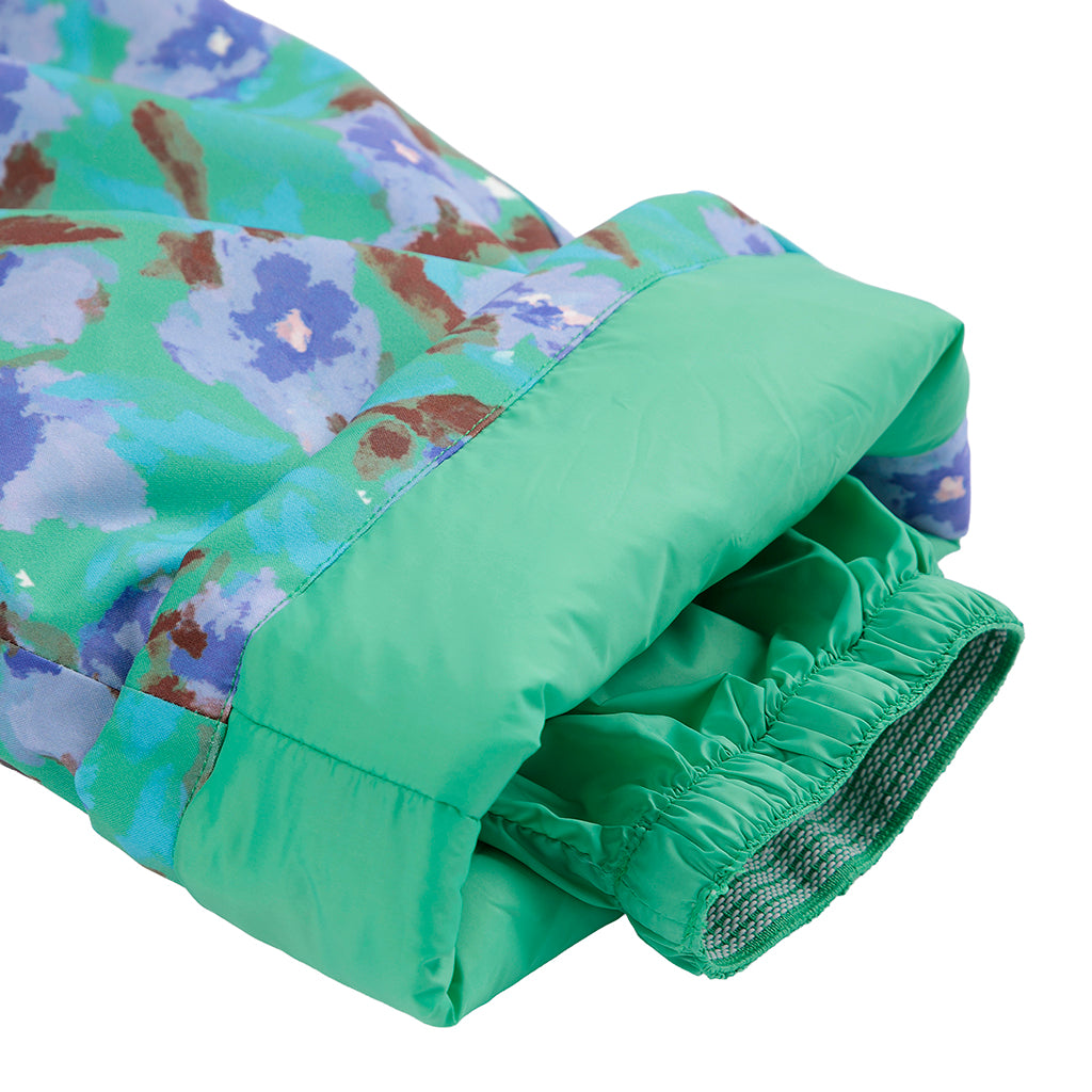 Bobo Choses Child Ski Pants All Over Watercolour Floral Print Green