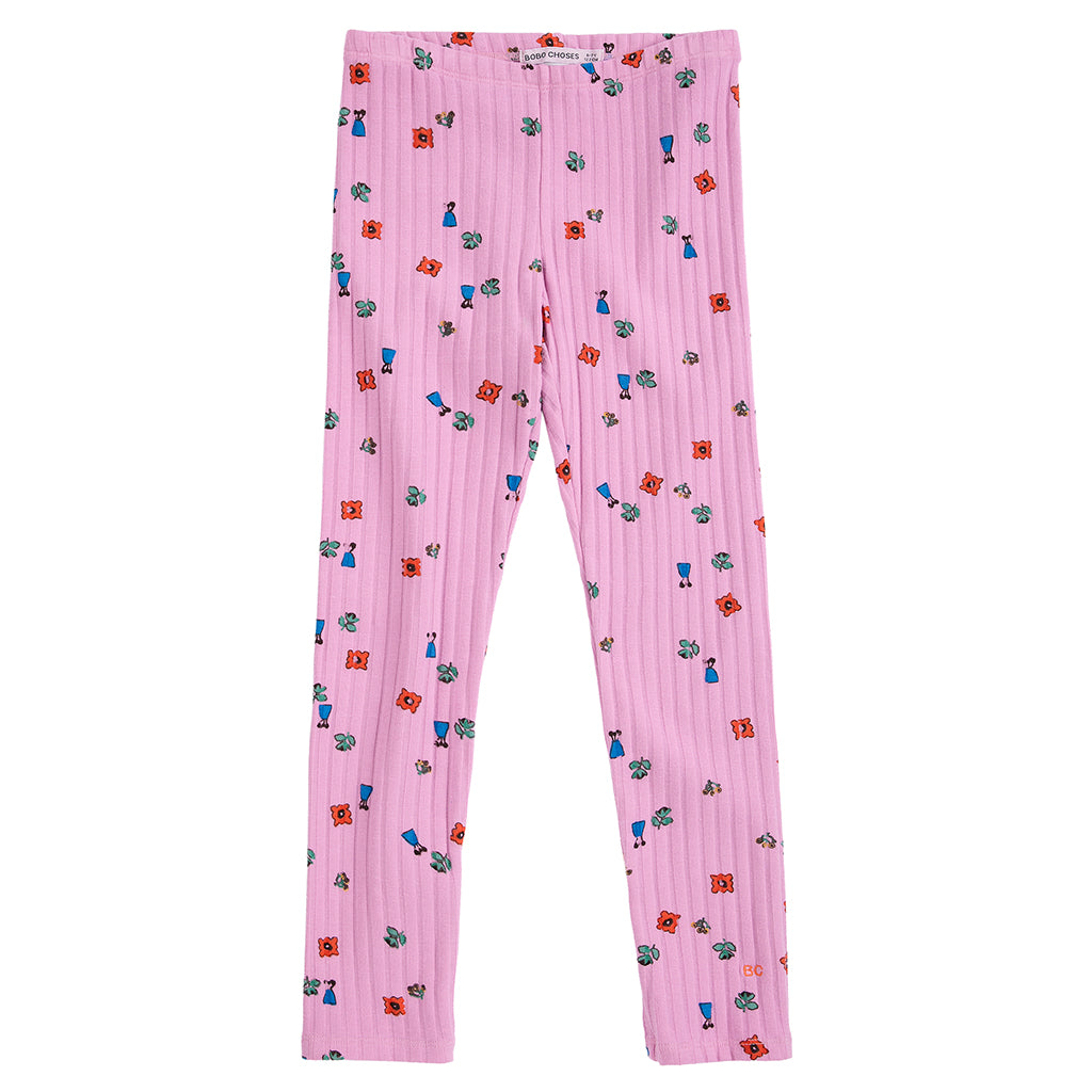 Bobo Choses Child Leggings All Over Blossom Print Pink