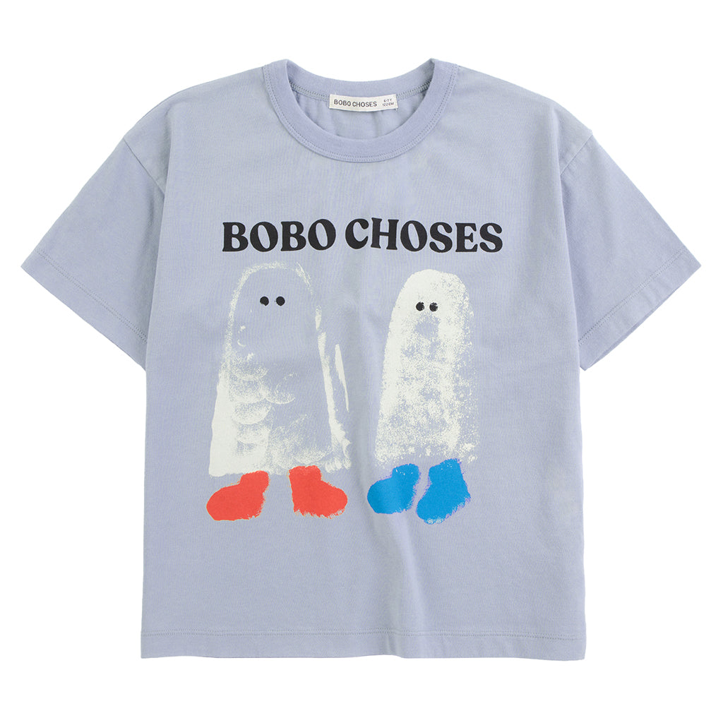 Bobo Choses Child T-shirt Booty Ghosts Print Light Blue