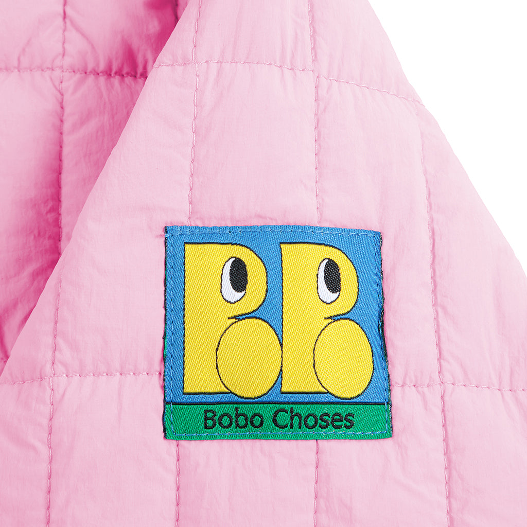 Bobo Choses Child Padded Jacket With Booo Bo Choses Tag Pink