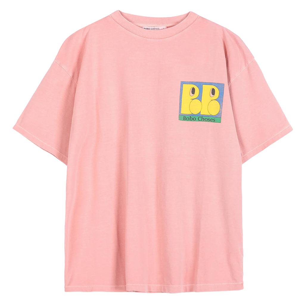 Bobo Choses Woman T-shirt All About Monsters Print Light Pink