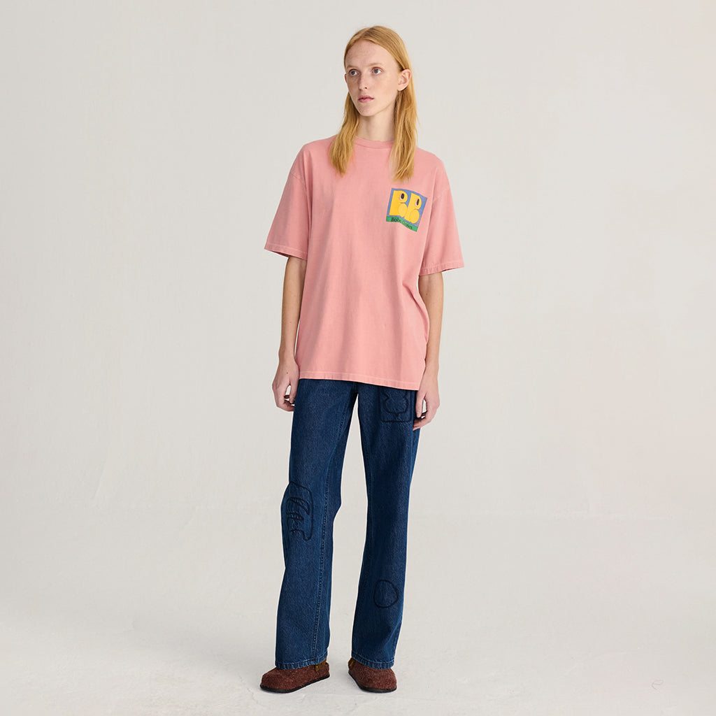 Bobo Choses Woman T-shirt All About Monsters Print Light Pink