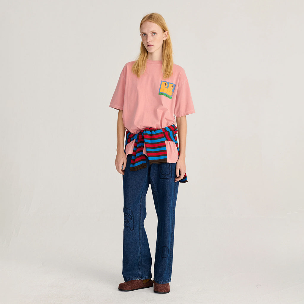 Bobo Choses Woman T-shirt All About Monsters Print Light Pink