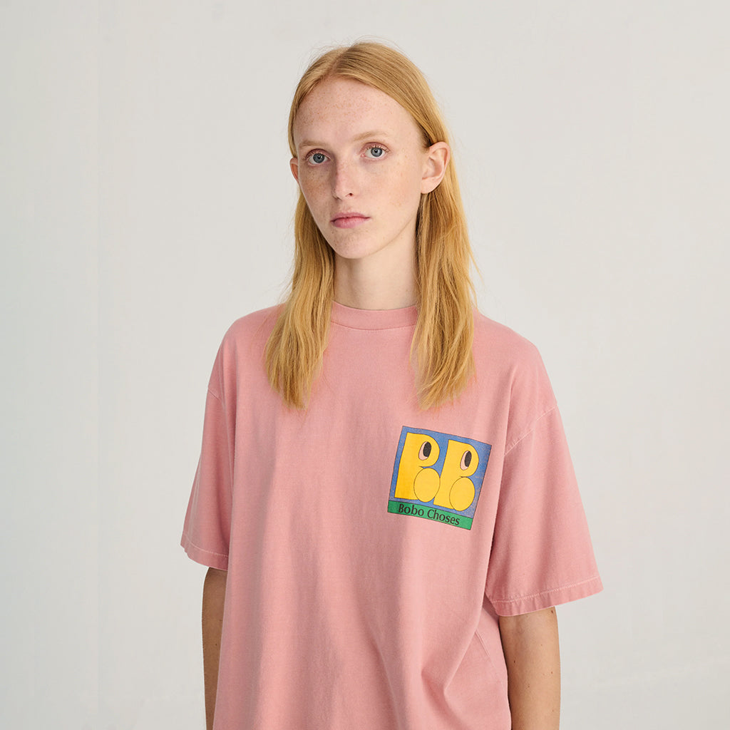 Bobo Choses Woman T-shirt All About Monsters Print Light Pink
