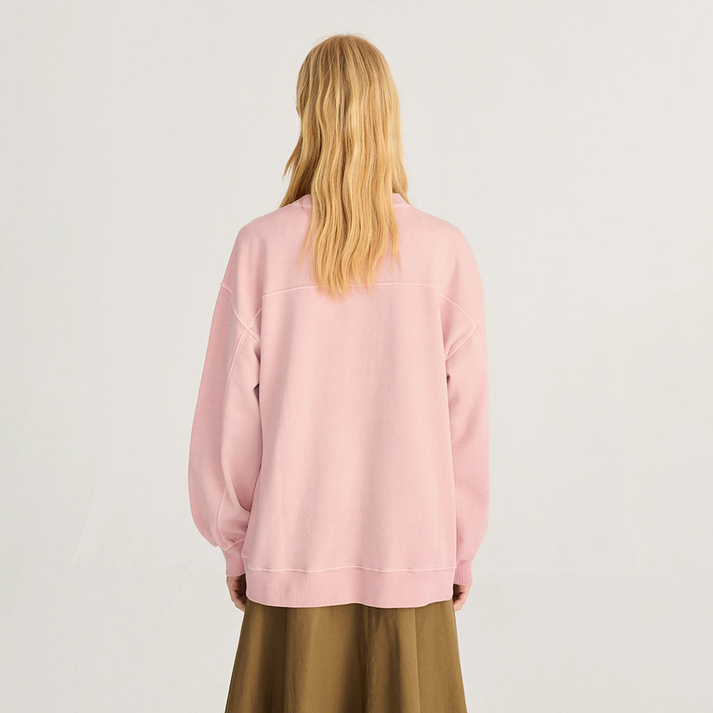 Bobo Choses Woman Sweatshirt Monster Moodboard Print Light Pink