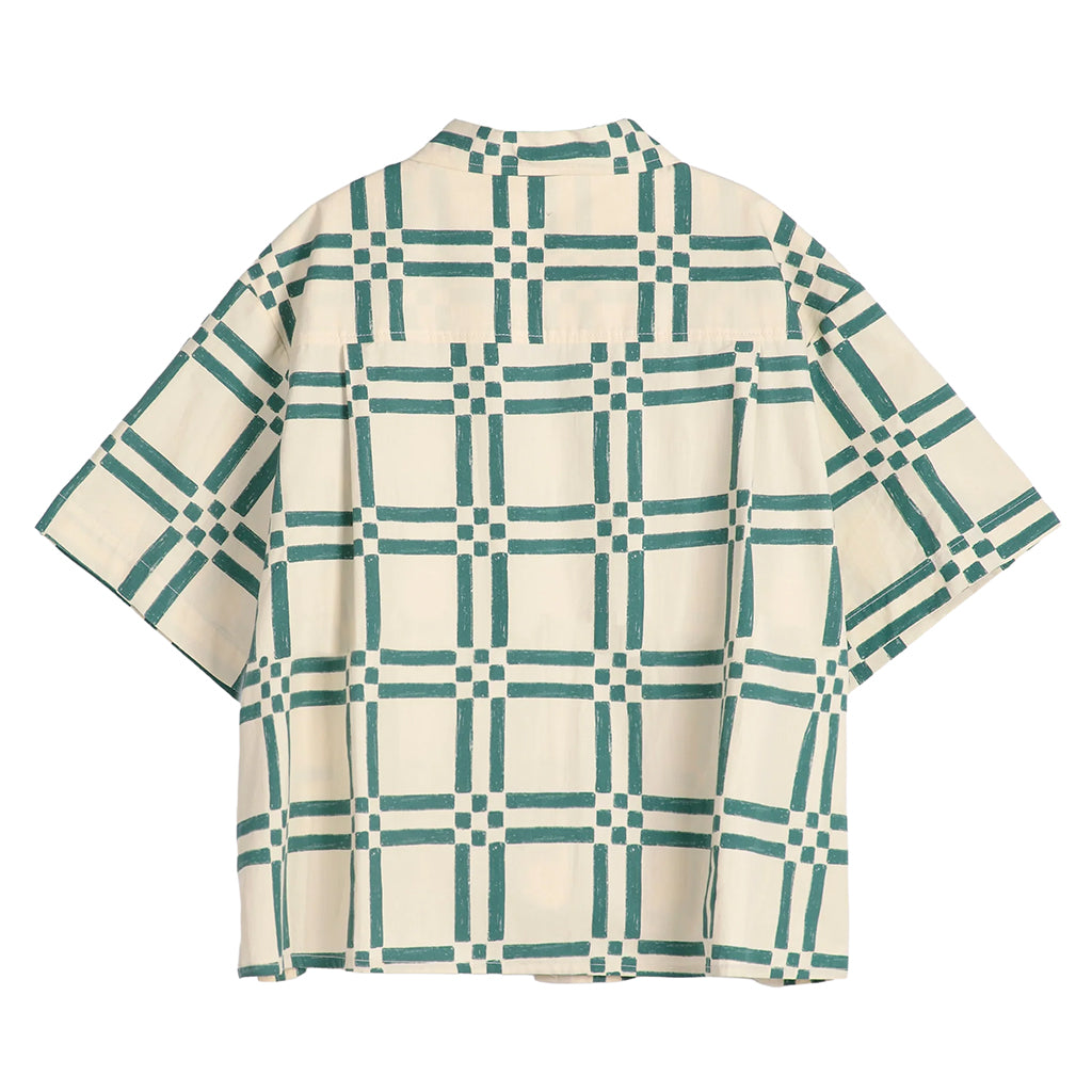 Bobo Choses Woman Shirt All Over Square Print Beige