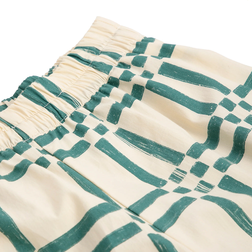 Bobo Choses Woman Baggy Pants All Over Square Print Beige