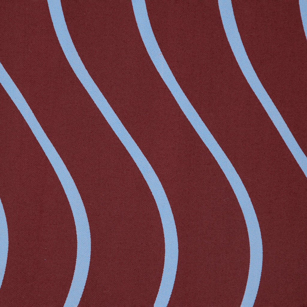 Bobo Choses Woman Fluid Dress Psicodelic Stripes Burgundy Red