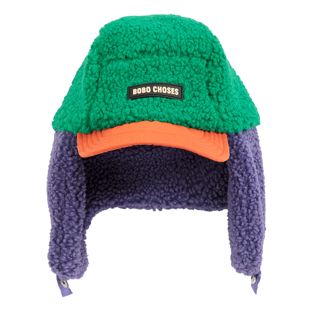 Bobo Choses Baby Teddy Chapka Hat Colourblock Multicolour