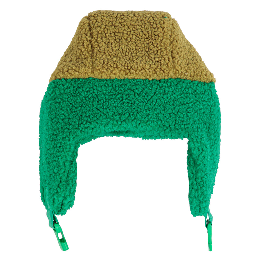 Bobo Choses Child Teddy Chapka Hat Colourblock Green