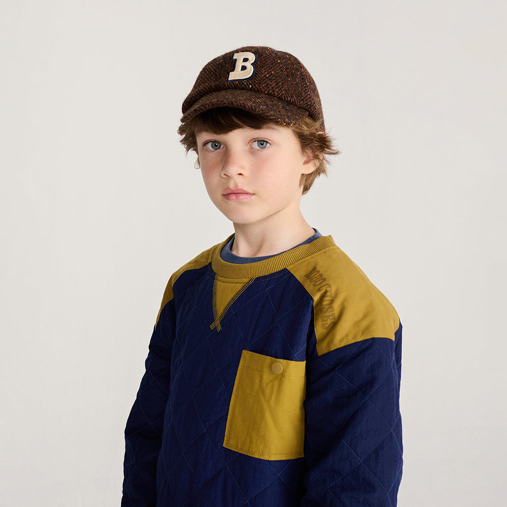 Bobo Choses Child Wool Blend Hat Dark Brown