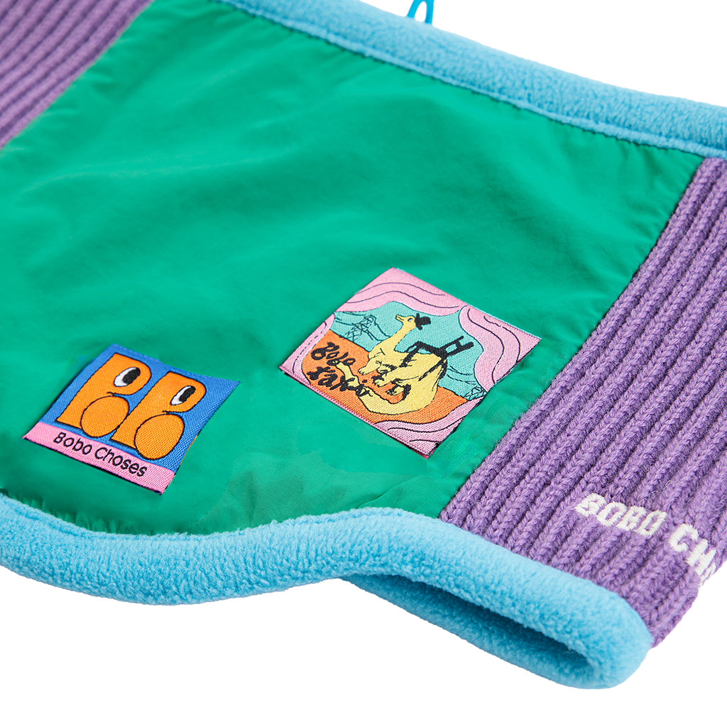 Bobo Choses Child Neck Warmer Scarf Colourblock Green