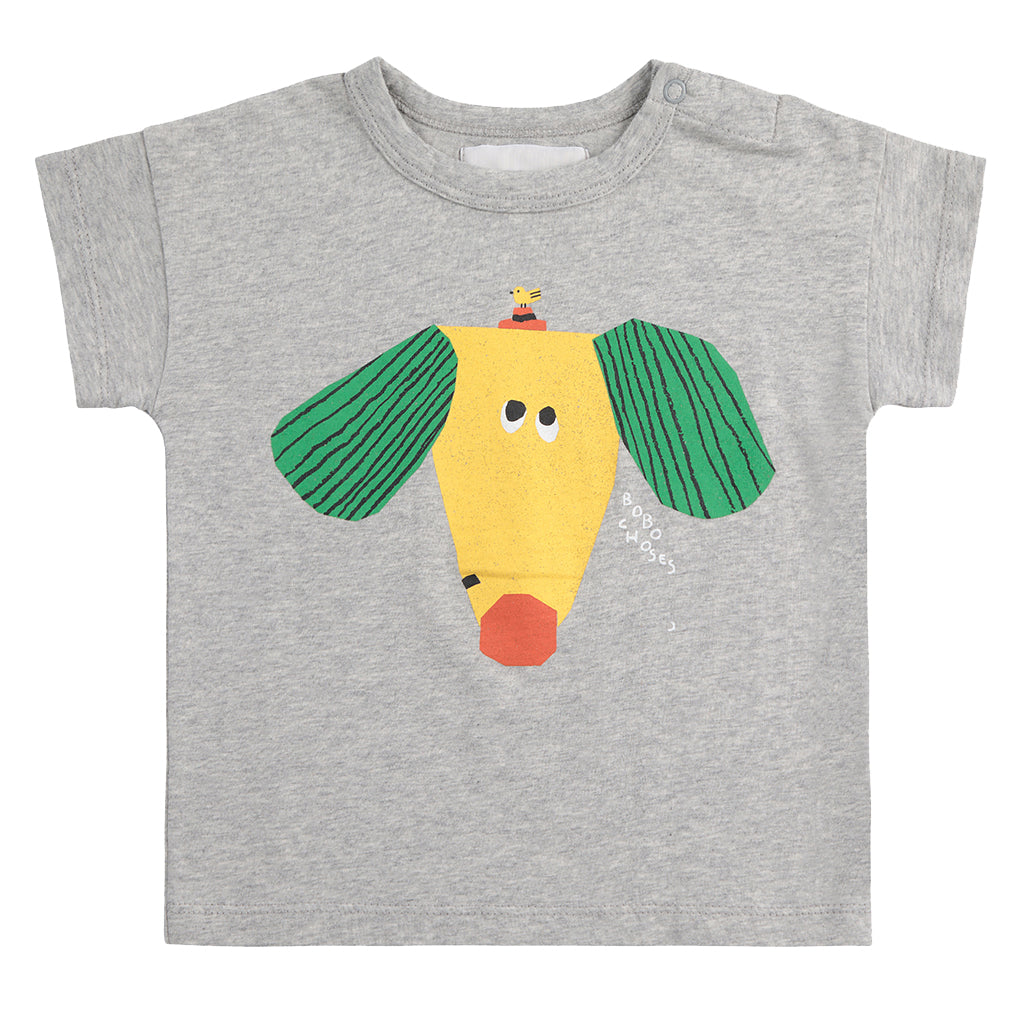 Bobo Choses Baby Happy Dog T-shirt Heather Grey