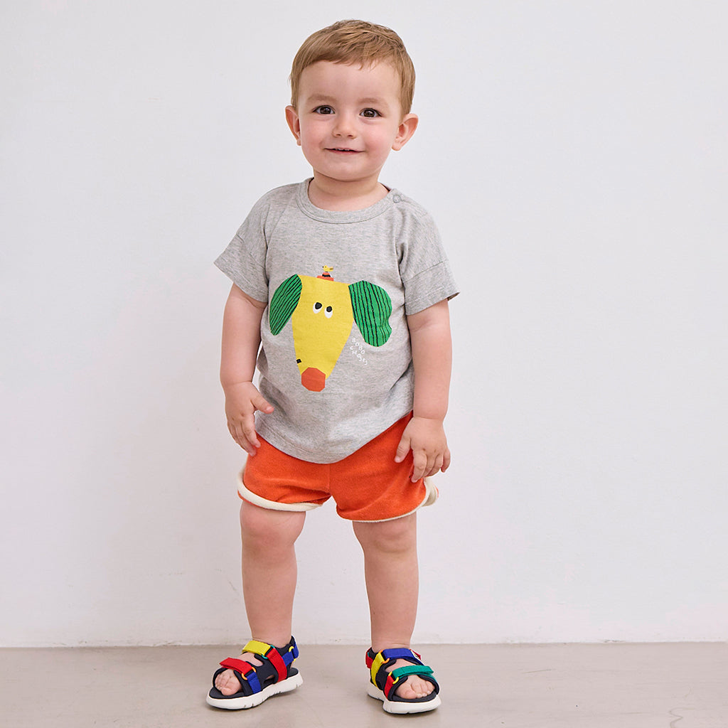 Bobo Choses Baby Happy Dog T-shirt Heather Grey