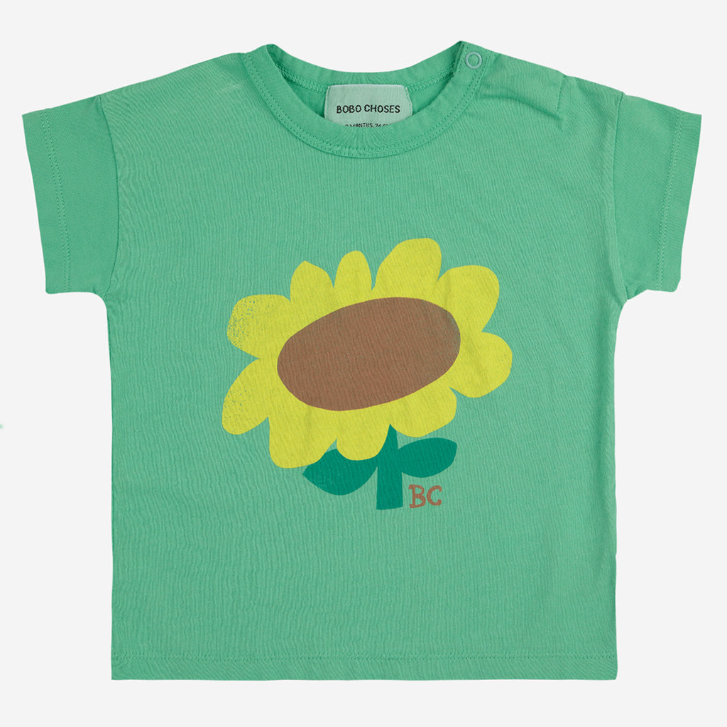 Bobo Choses Baby Sunflower T-shirt Light Green