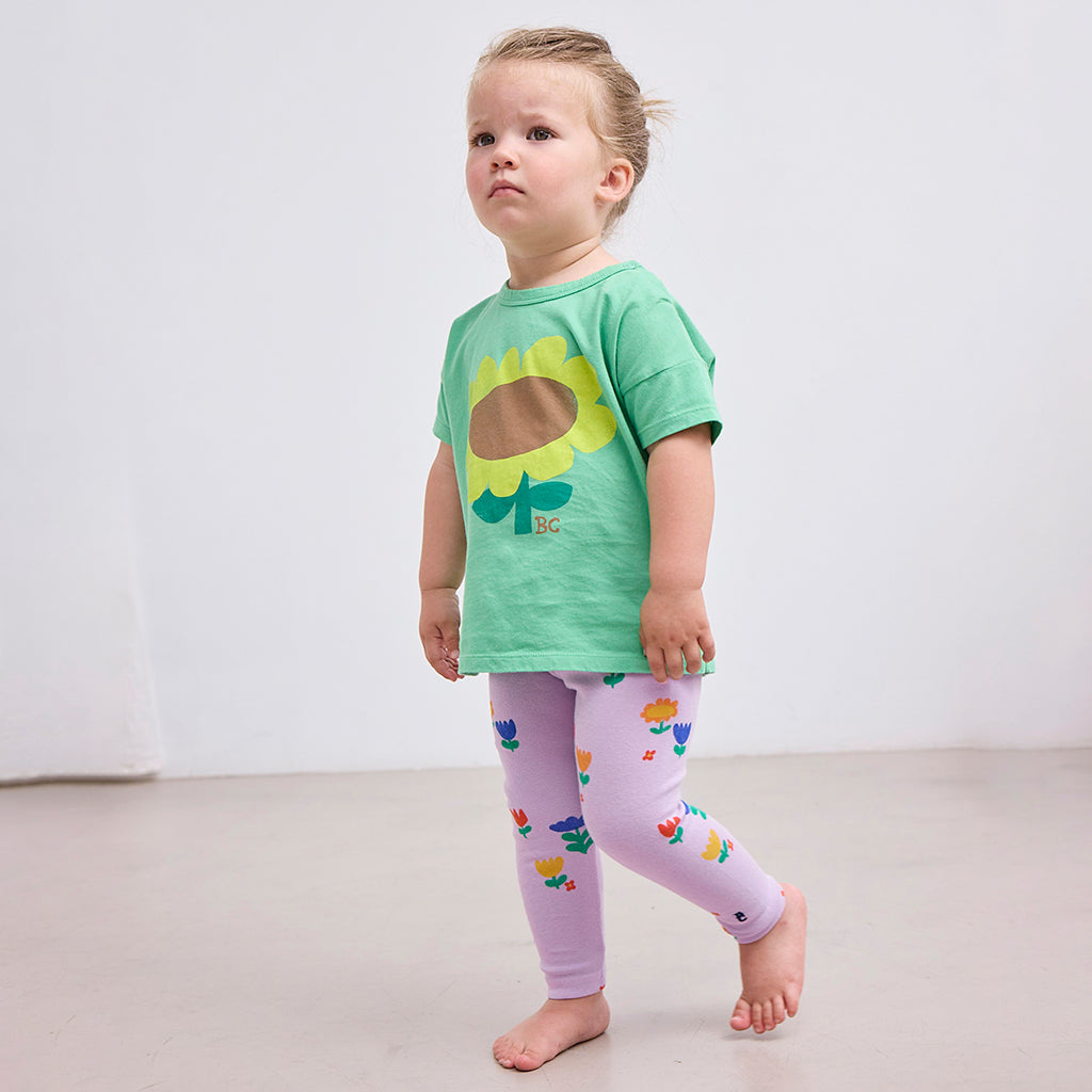Bobo Choses Baby Sunflower T-shirt Light Green