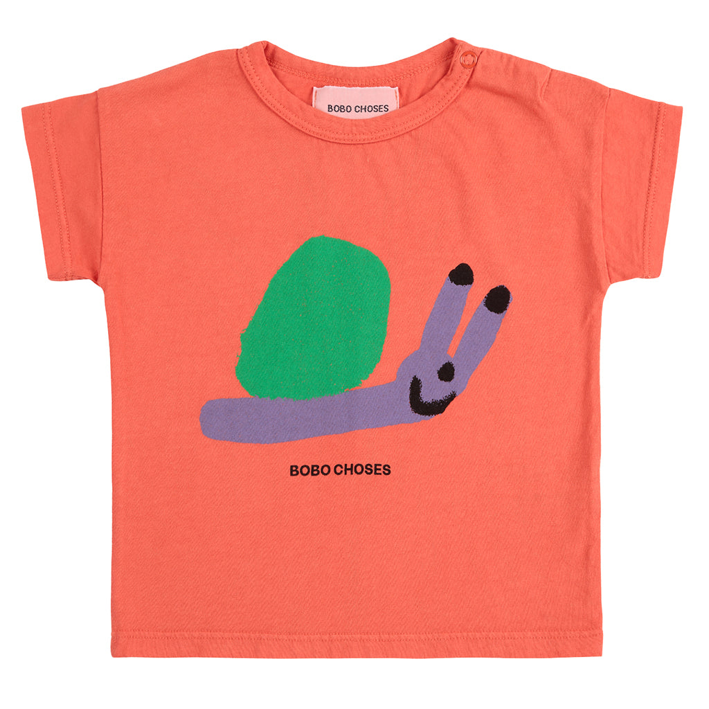 Bobo Choses Baby Funny Snail T-shirt Red