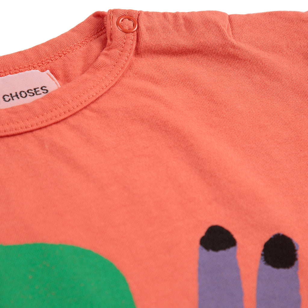 Bobo Choses Baby Funny Snail T-shirt Red