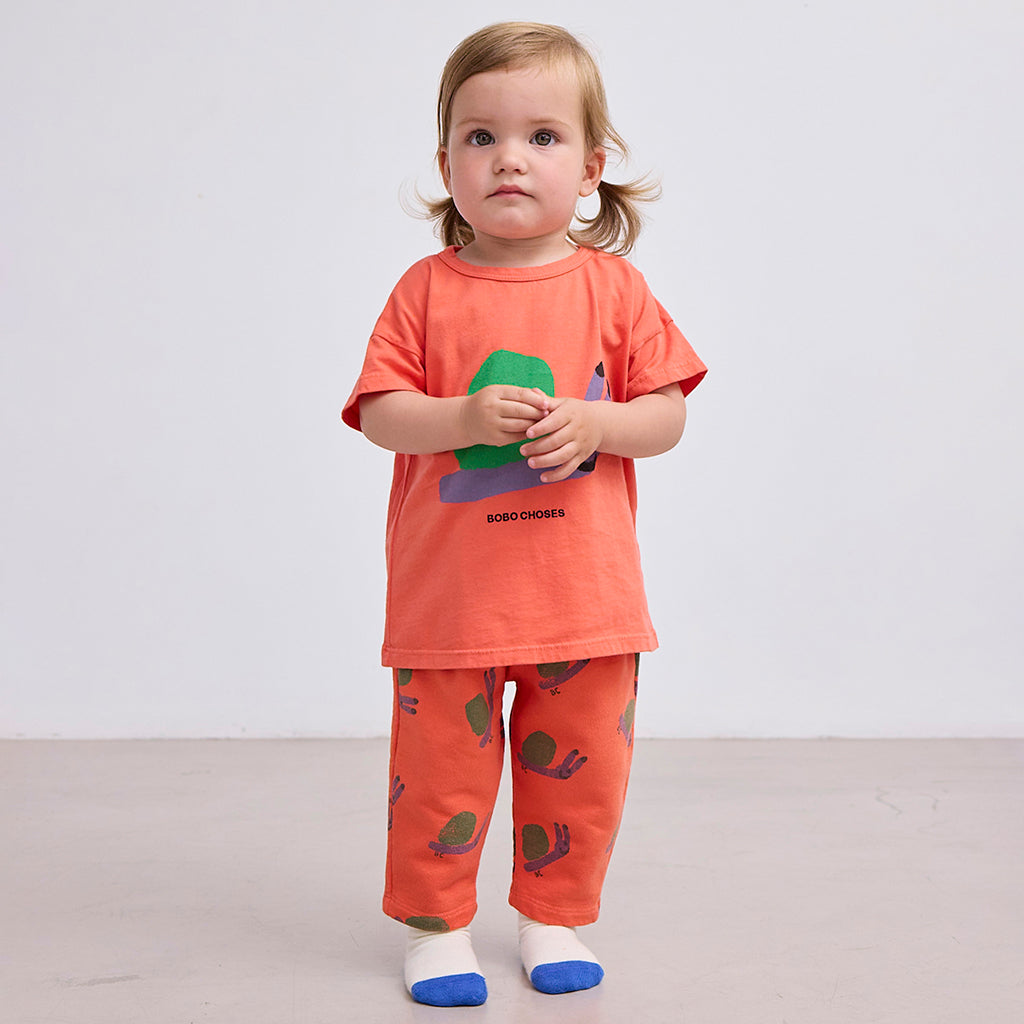 Bobo Choses Baby Funny Snail T-shirt Red