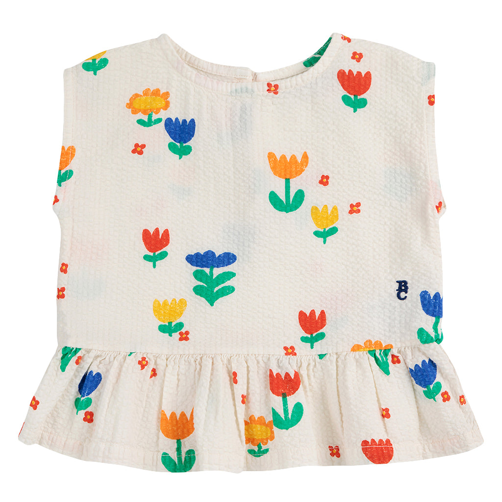 Bobo Choses Baby Garden Party All Over Blouse Cream