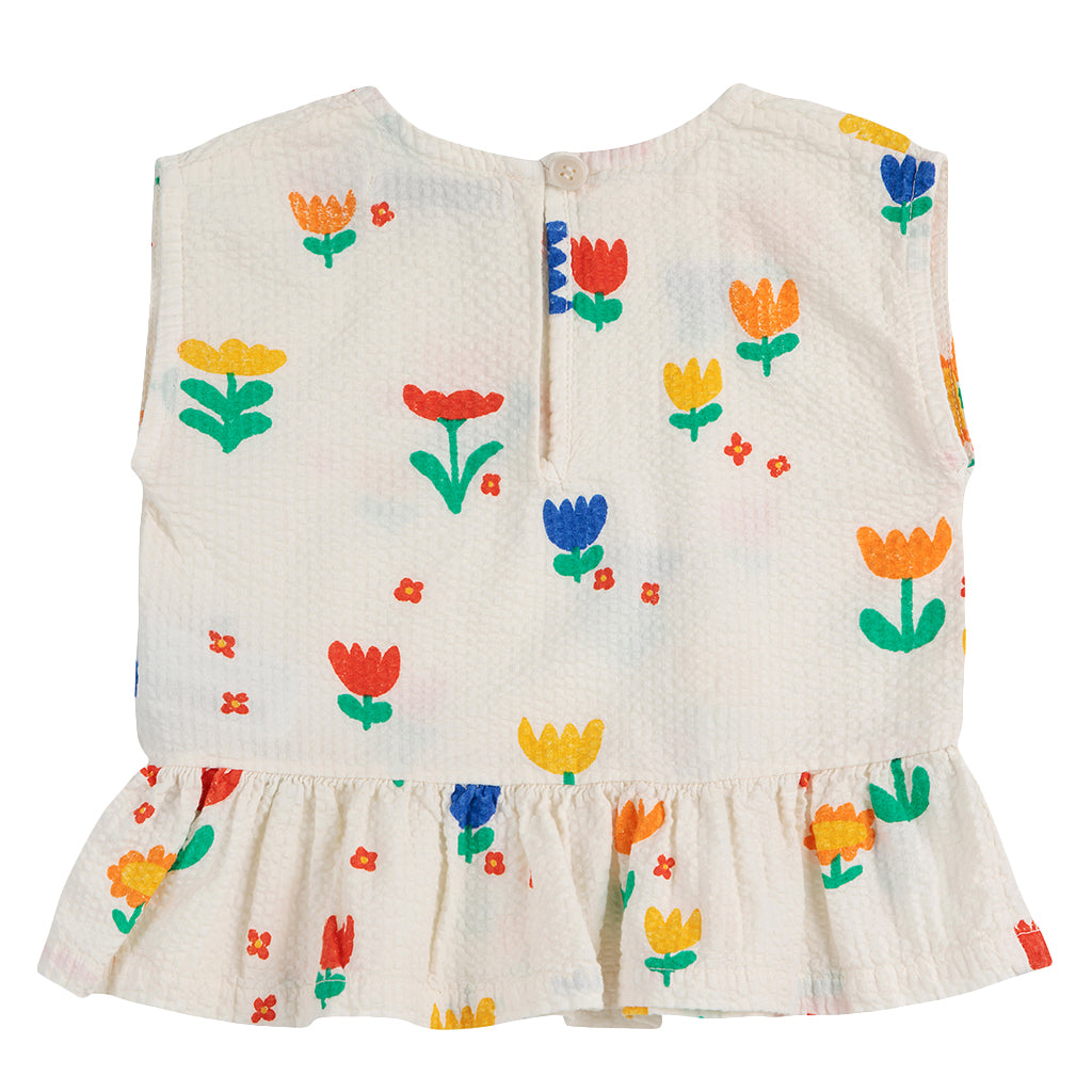Bobo Choses Baby Garden Party All Over Blouse Cream