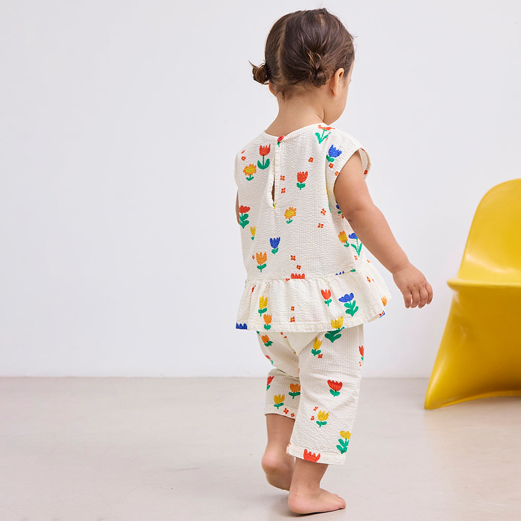 Bobo Choses Baby Garden Party All Over Blouse Cream