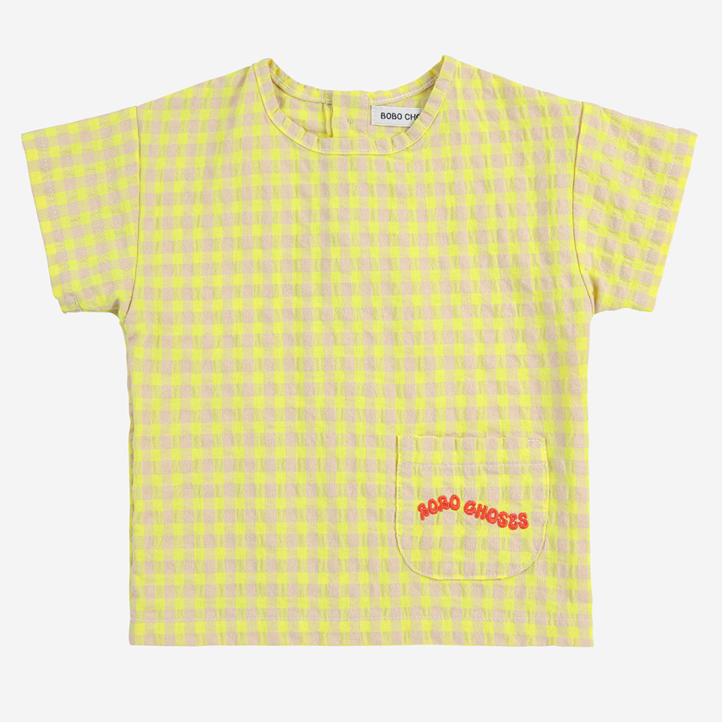 Bobo Choses Baby Vichy Blouse Yellow