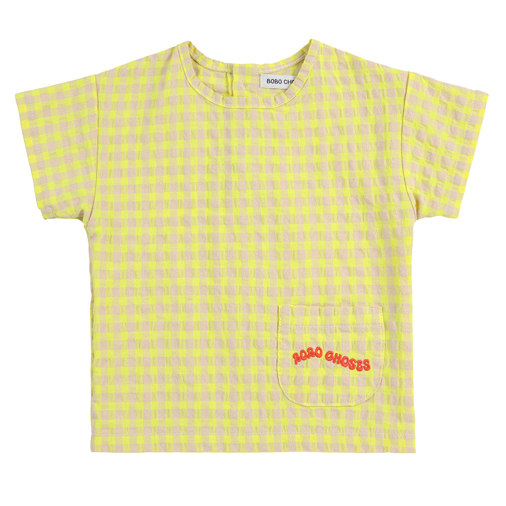 Bobo Choses Baby Vichy Blouse Yellow