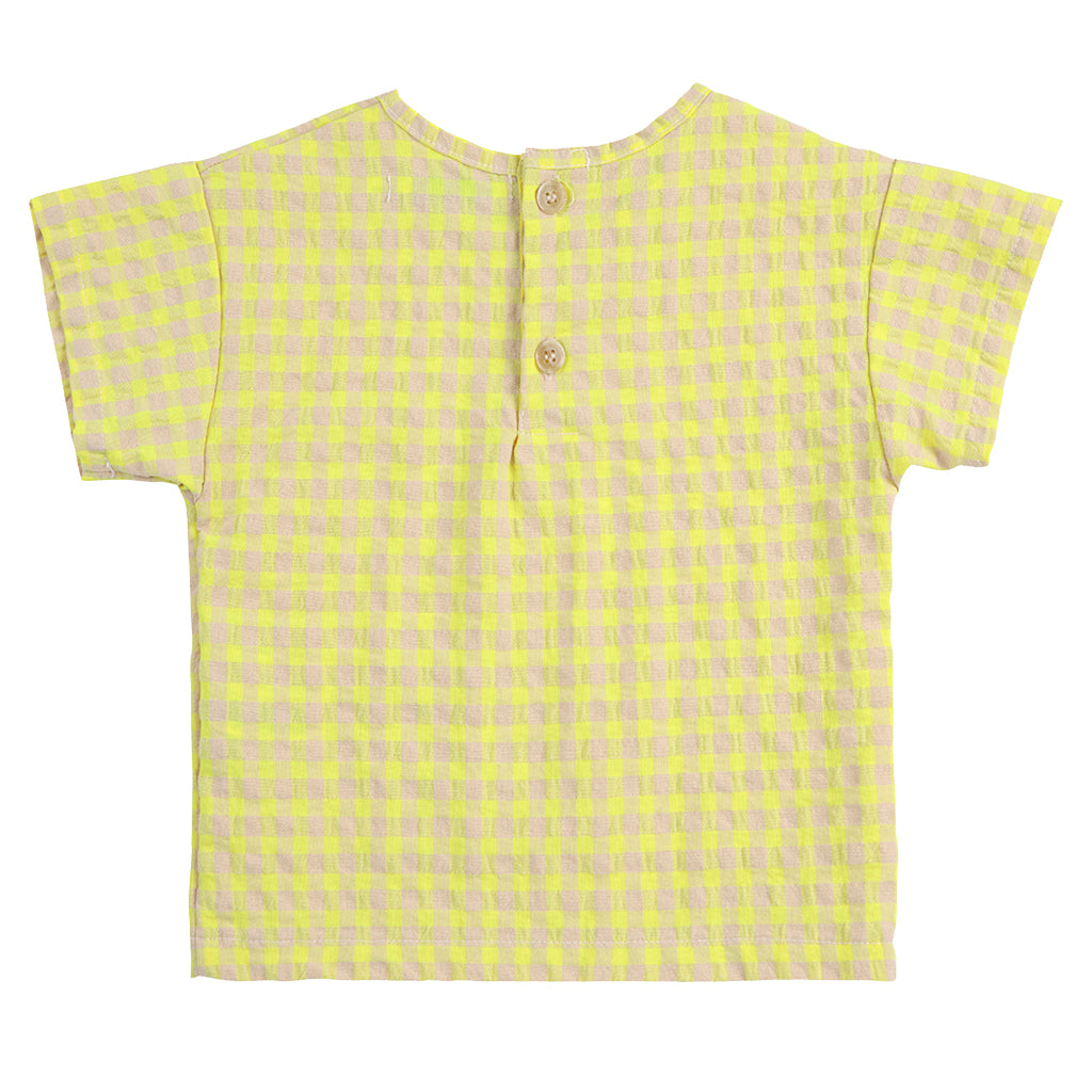 Bobo Choses Baby Vichy Blouse Yellow