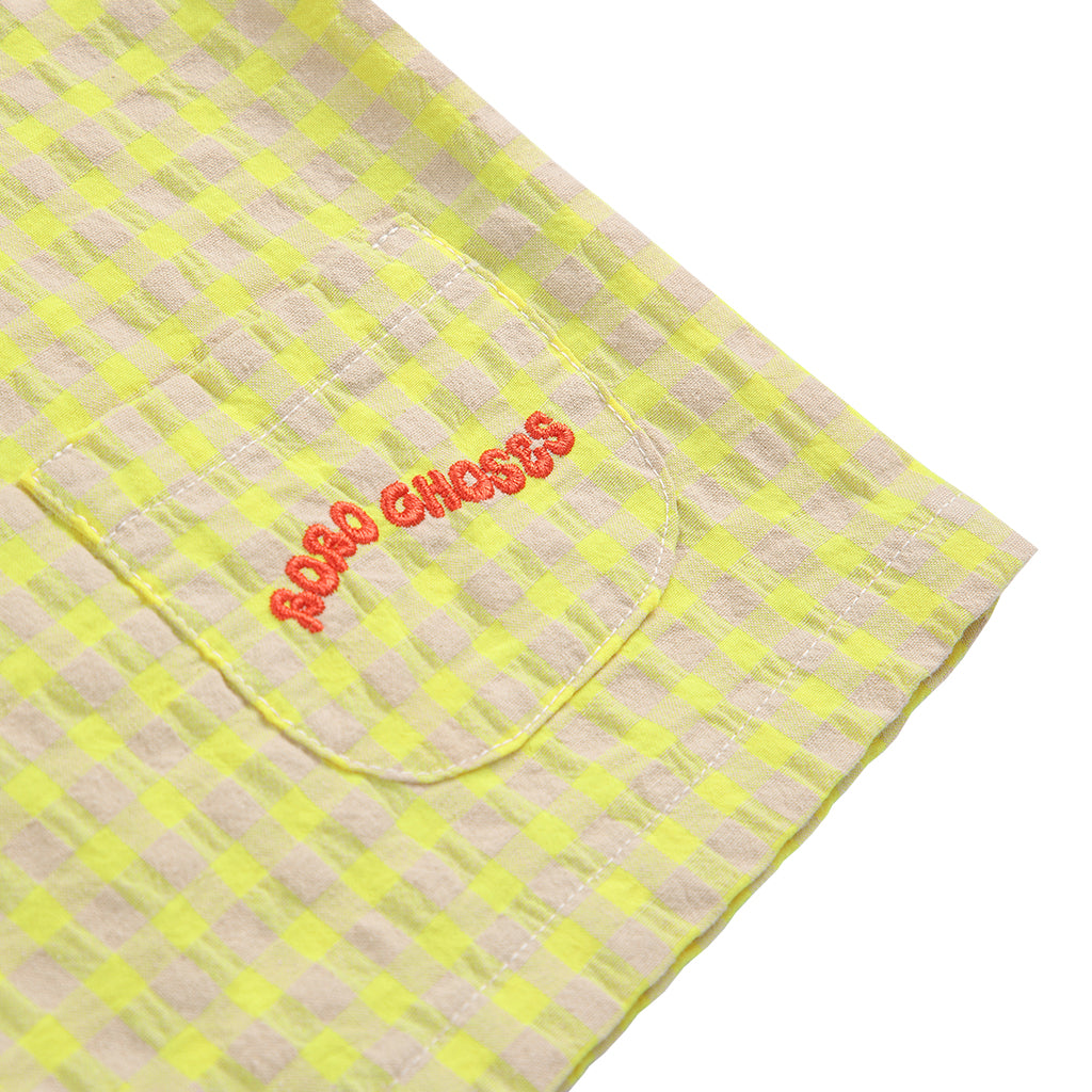 Bobo Choses Baby Vichy Blouse Yellow
