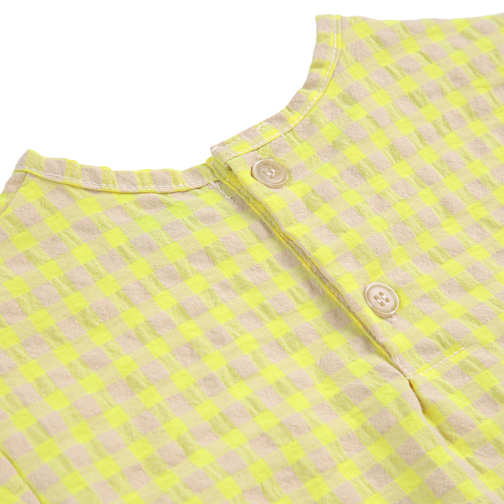 Bobo Choses Baby Vichy Blouse Yellow